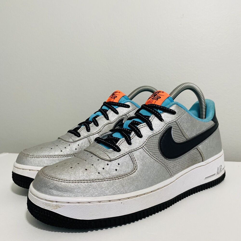 Nike Air Force 1 One Low Boys 6Y Shoes Silver Gray Space To Dream CW6011-001 - Picture 4 of 12